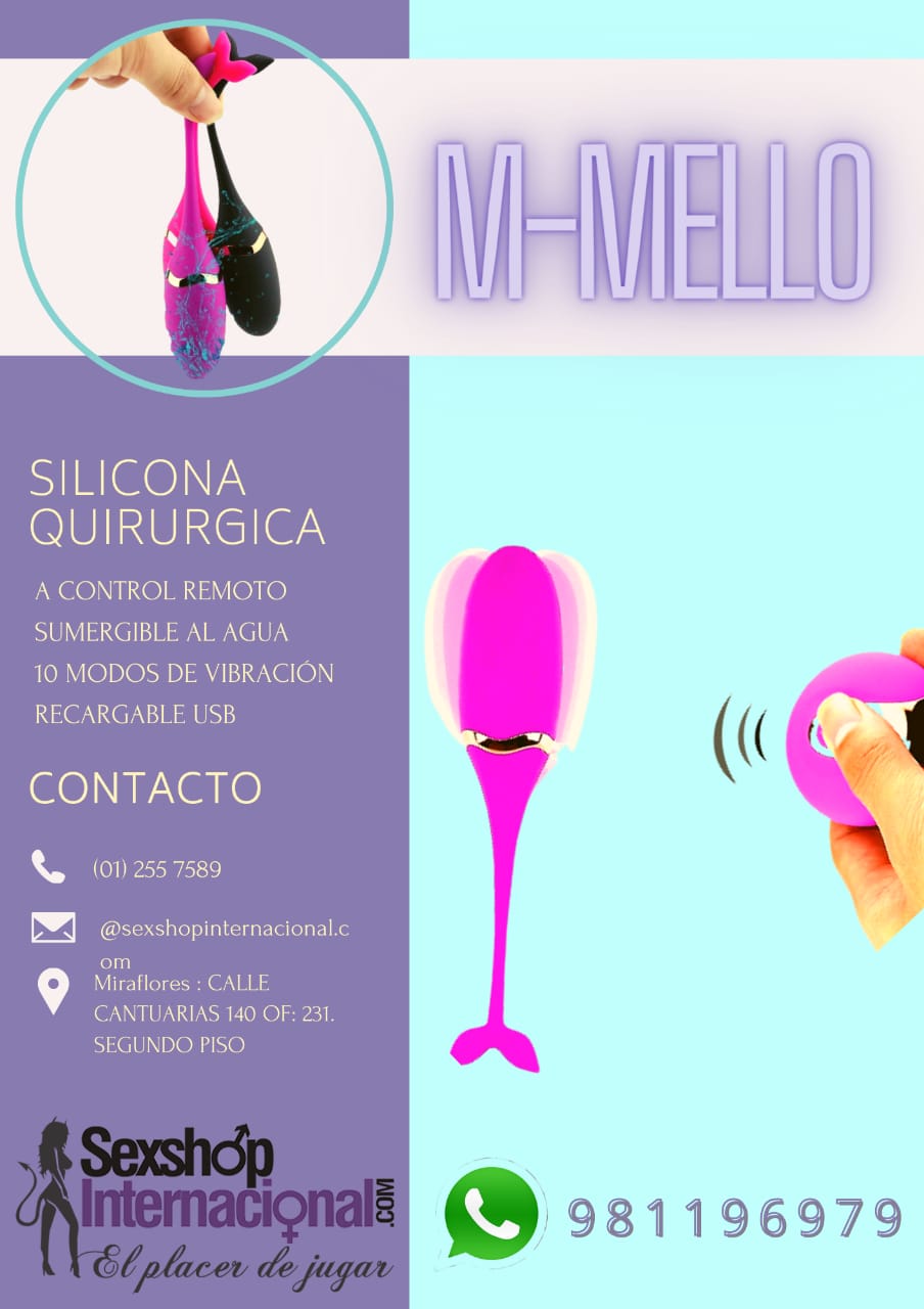 BALA VIBRADORA A CONTROL REMOTO-M MELLO-DE SILICONA-SEXSHOP LIMA 971890151